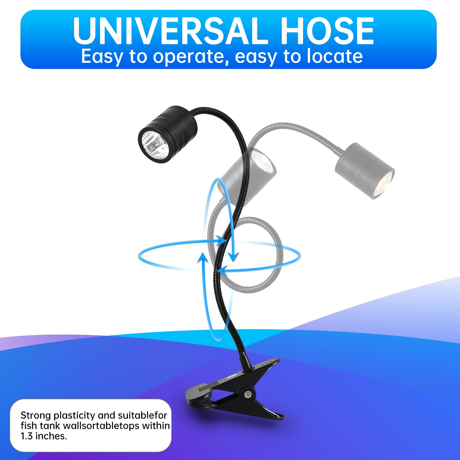 ZRPSSGE plant grow light glow supports aquatic plant vitality in small tanks