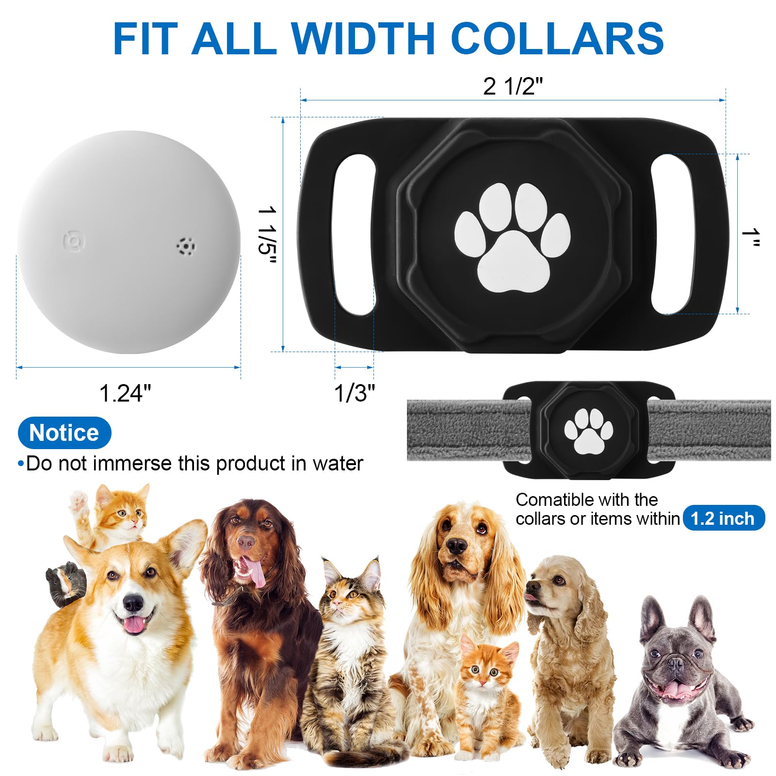Ztobny IP68 waterproof tracker protects pets in rain and play