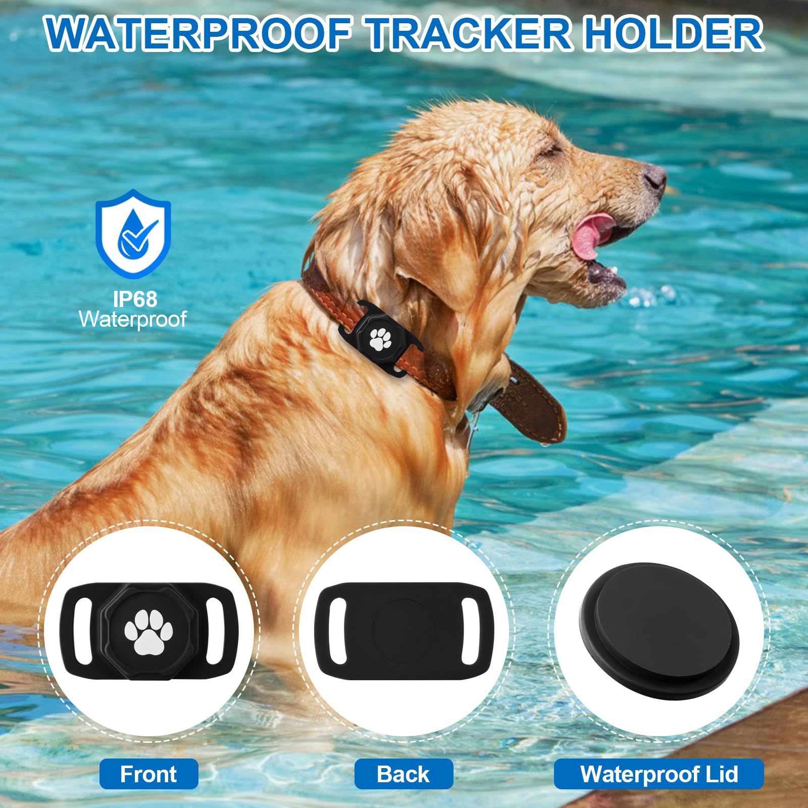 Ztobny lightweight tracker worn by a pet for daily wear