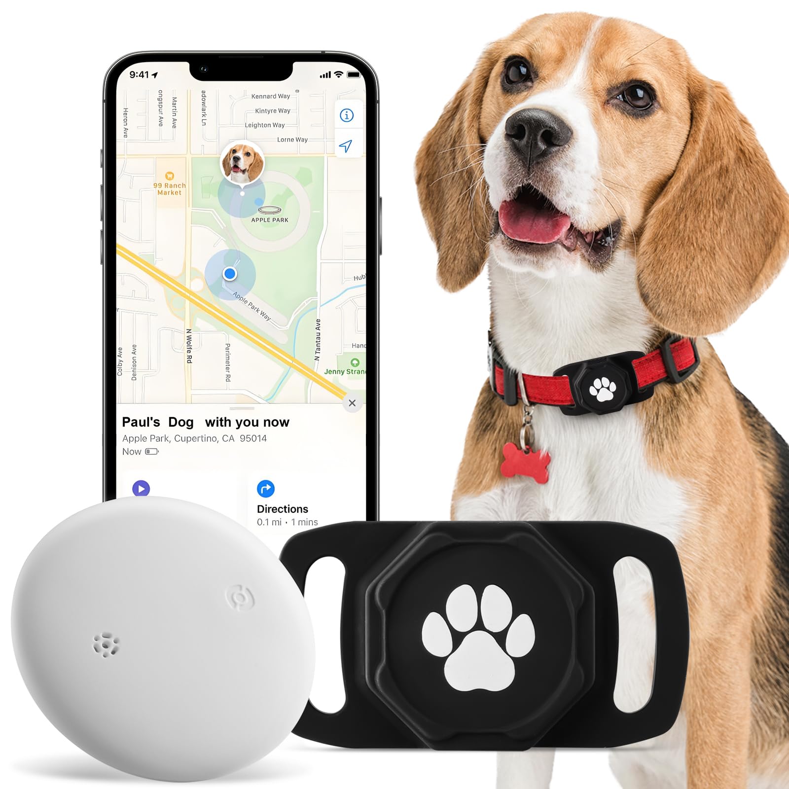 Ztobny smart pet tracker collar for reliable location updates