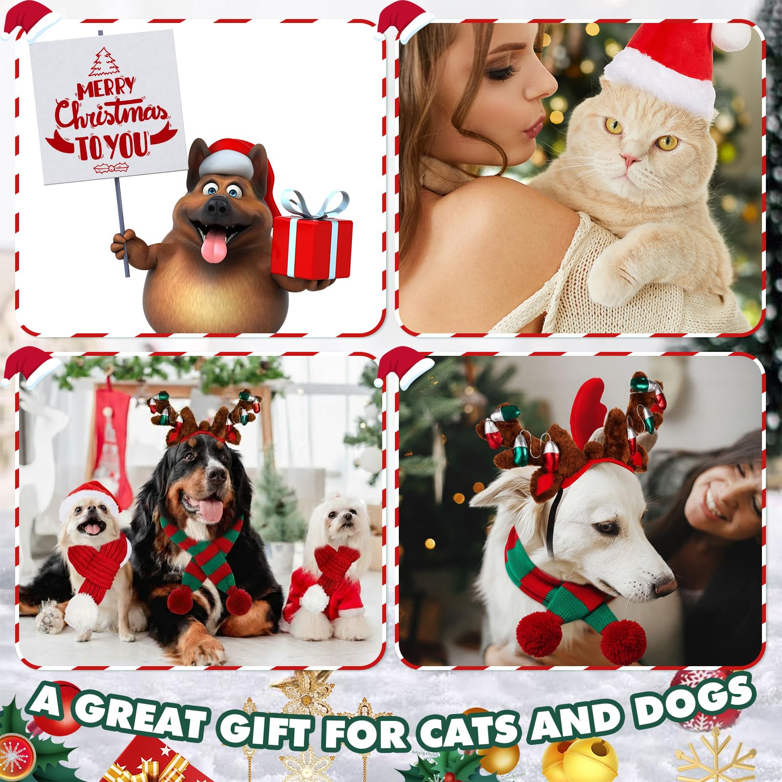 Zubebe packaged dog Christmas set ready for gifting