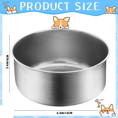 Zubebe stainless steel bowl with dishwasher-safe design for easy cleaning.