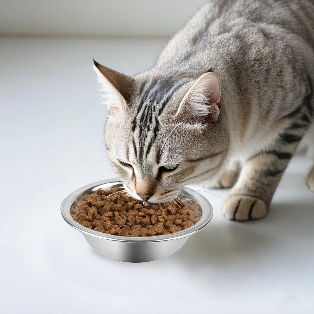 ZUFECY cat bowls stackable storage image indicates space-saving organization for homes