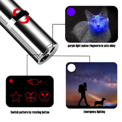 Zugesify usb-recharge laser pointer with quick charging for longer play
