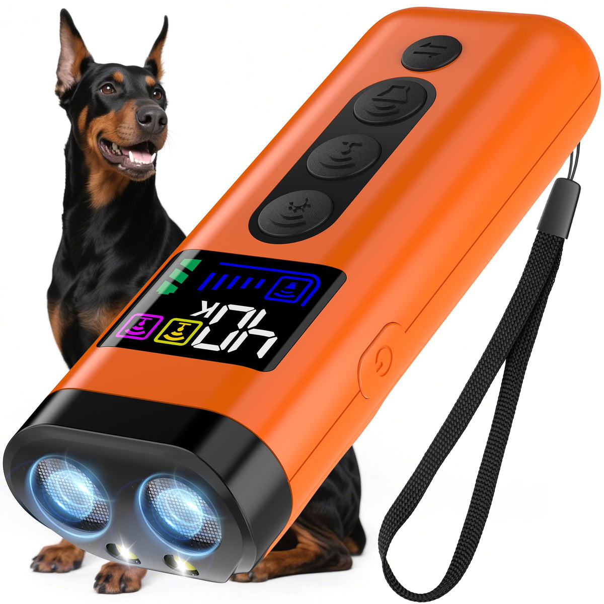 ZUIBAS dog bark deterrent device front view for home training.