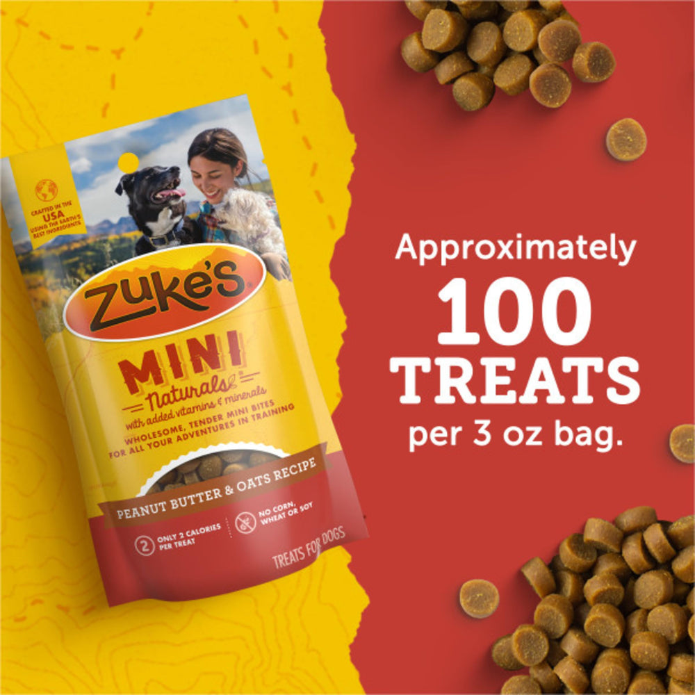 Textura blanda de Zuke's Mini Naturals para masticar sin esfuerzo.