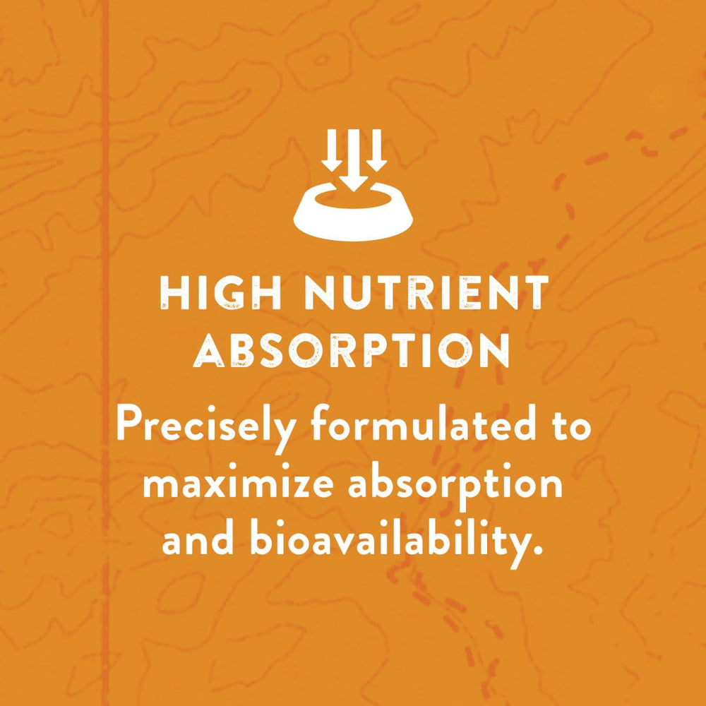 Berries and turmeric visuals indicate antioxidant-rich ingredients for wellness