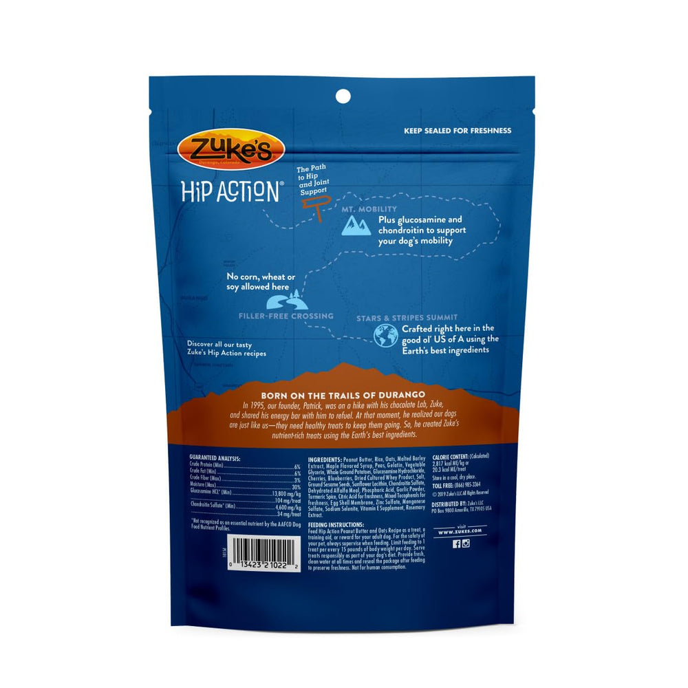 Zuke’s Hip Action berries and vitamins add antioxidant nutrition.