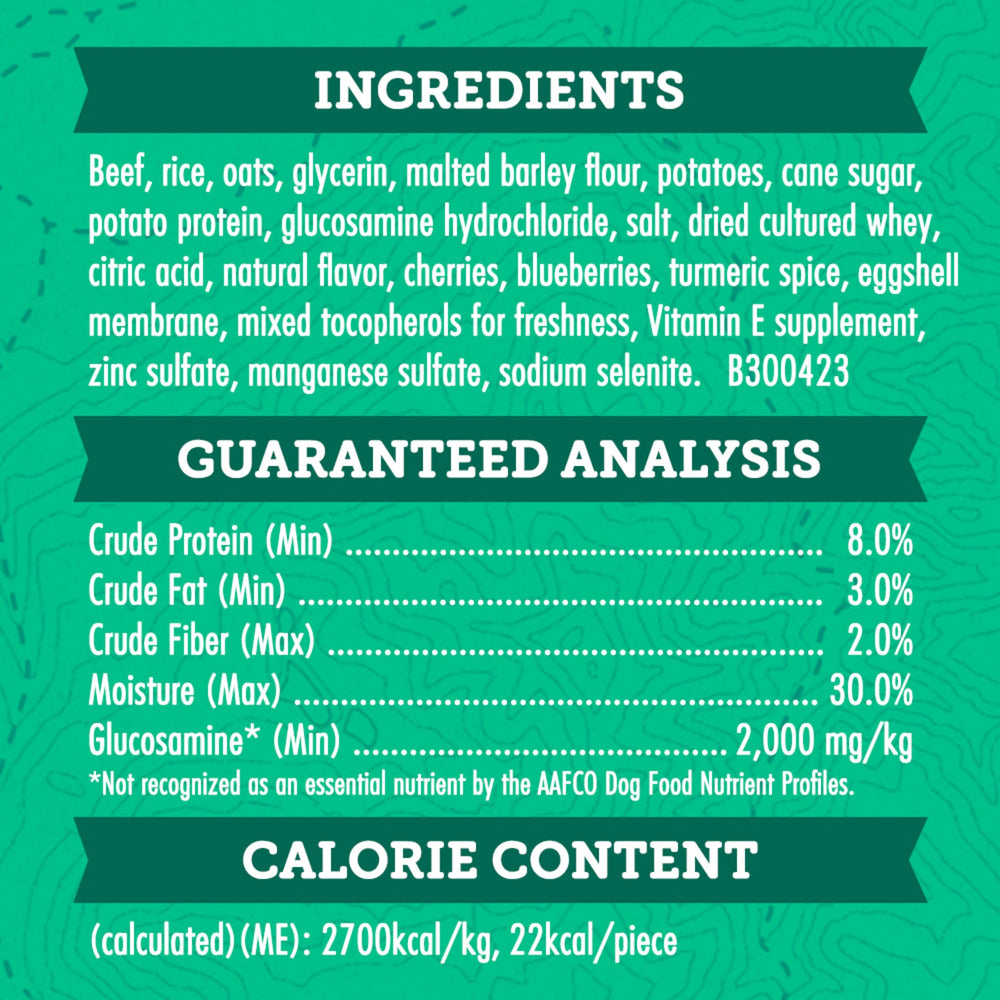 Zuke’s Hip and Joint resealable pouch for on-the-go snacks