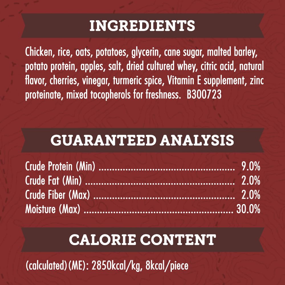 Zuke's Lil' Links resealable pouch on display shows convenient storage during adventures.