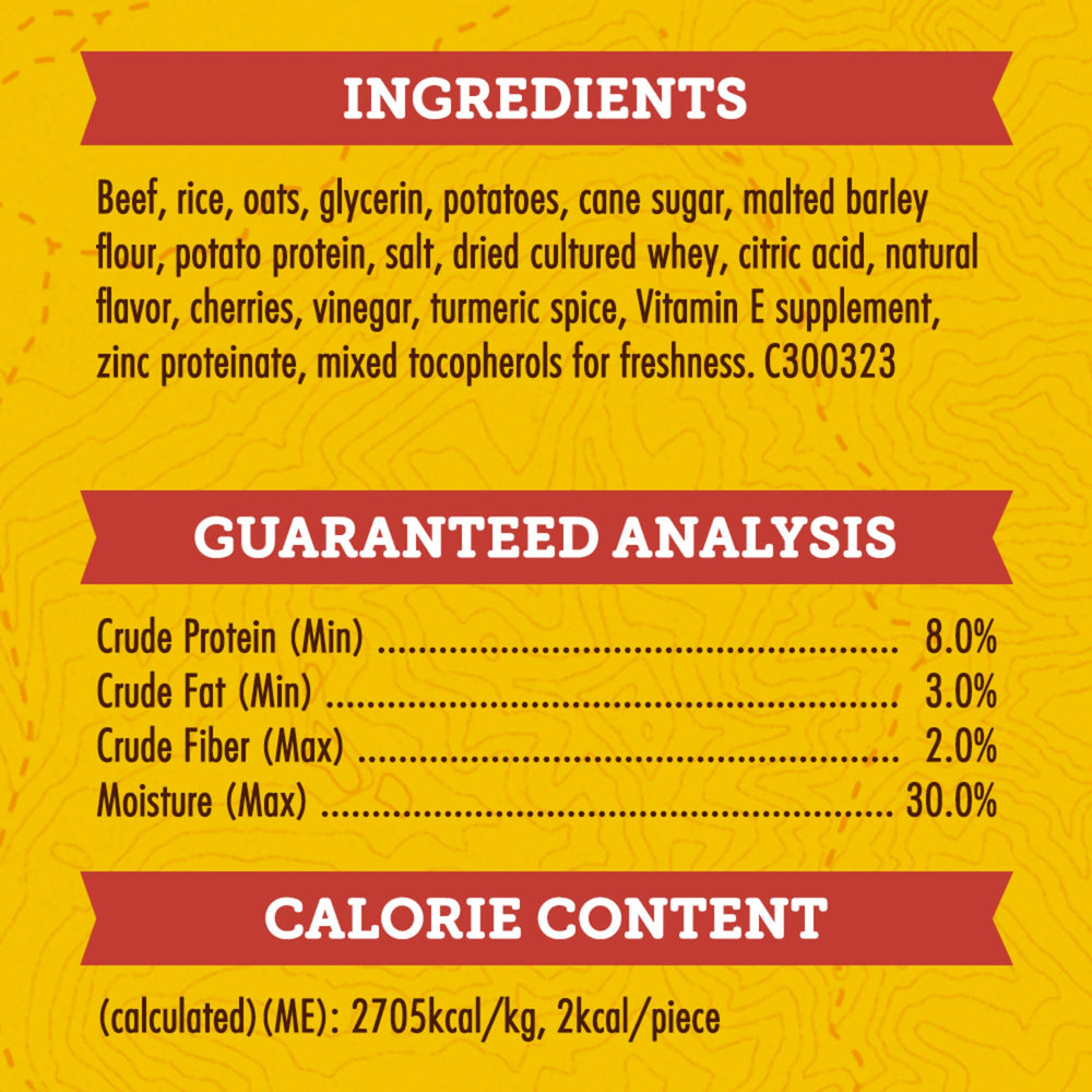 Zuke's Mini Naturals soft-texture closeup proves chew-friendly training bites.