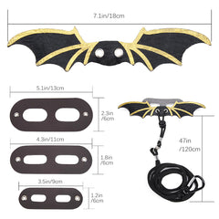 ZukoCert bearded dragon harness soft-leather shows comfort during gentle walks.