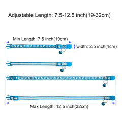 Zulinlong breakaway collar paw print sky blue provides playful style with reliable release.