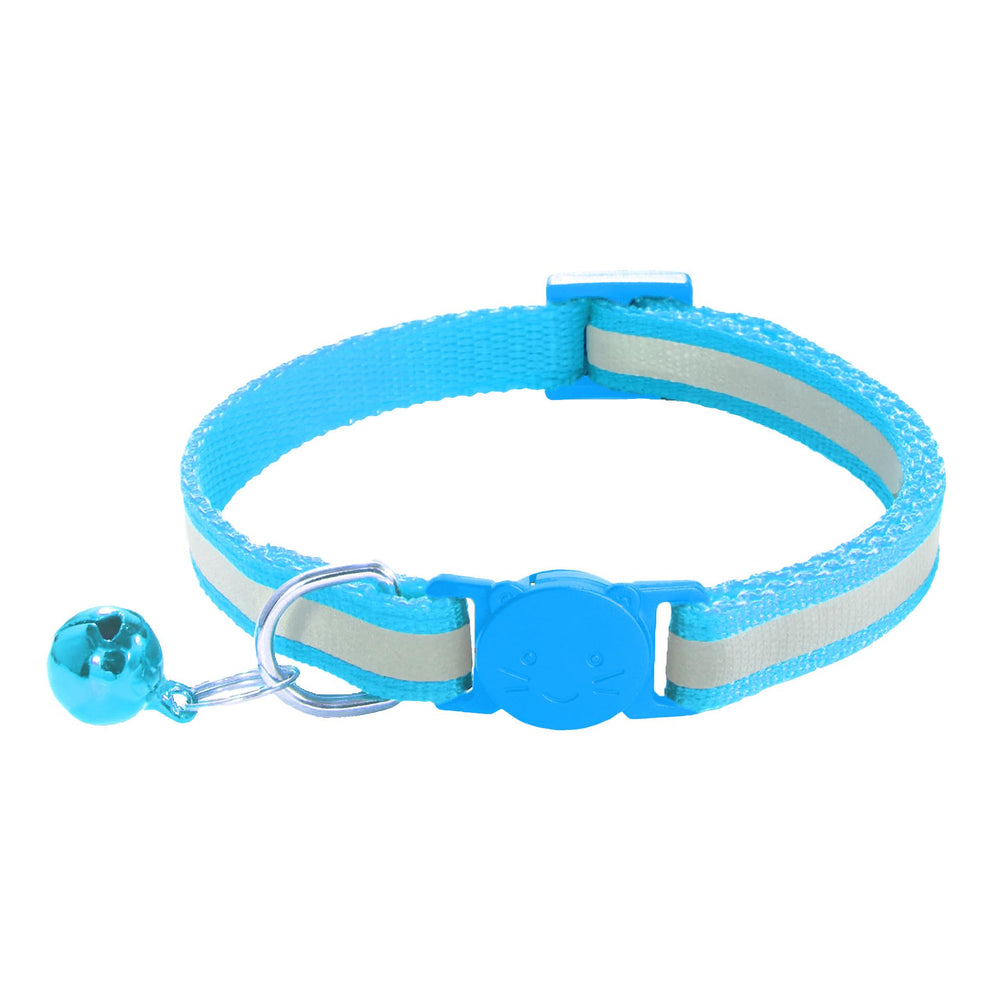 Zulinlong reflective collar sky blue boosts night visibility for safer wear.