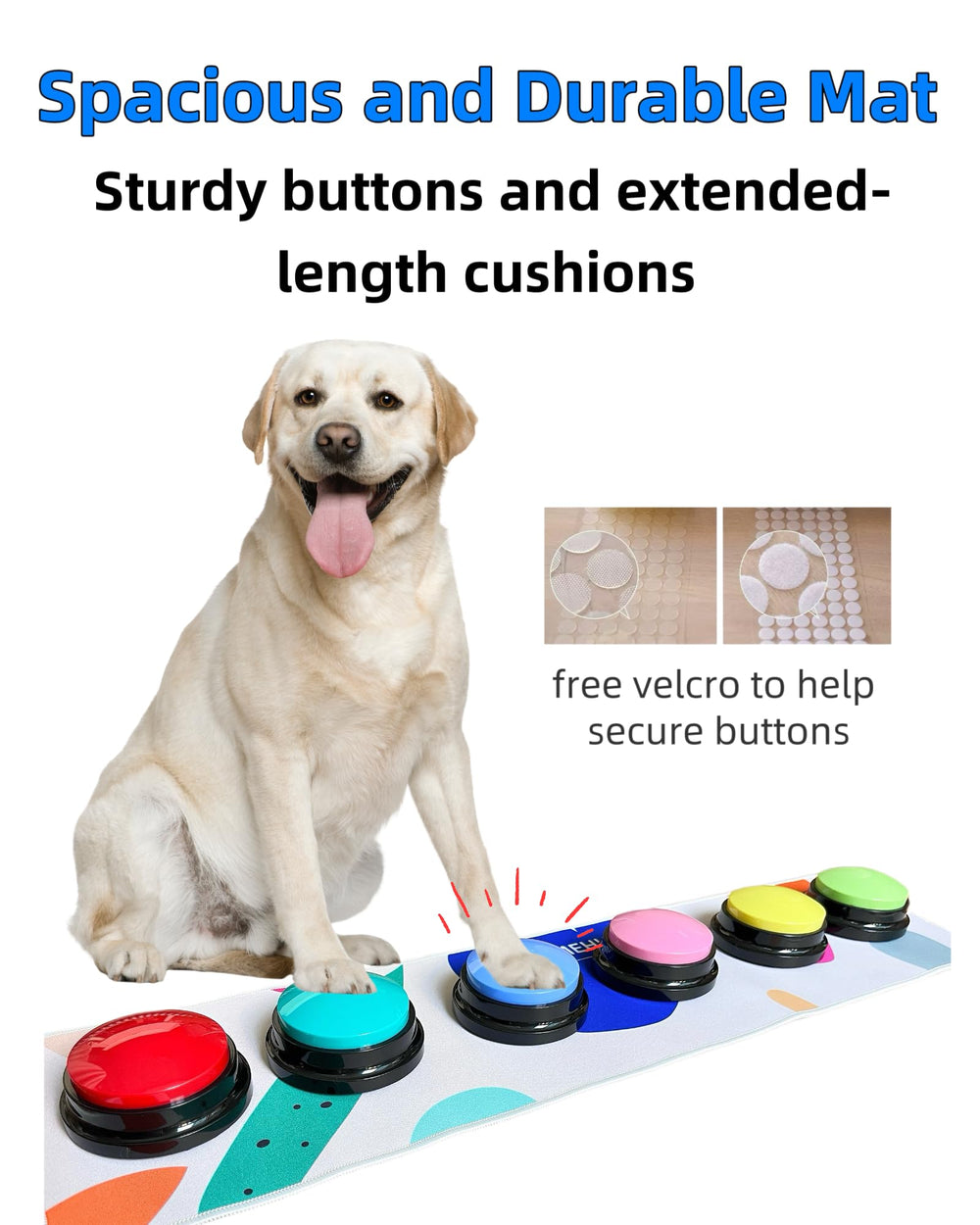 ZUMEHU dog-buttons 25-scene-stickers demonstrates visual cues for word-action associations.