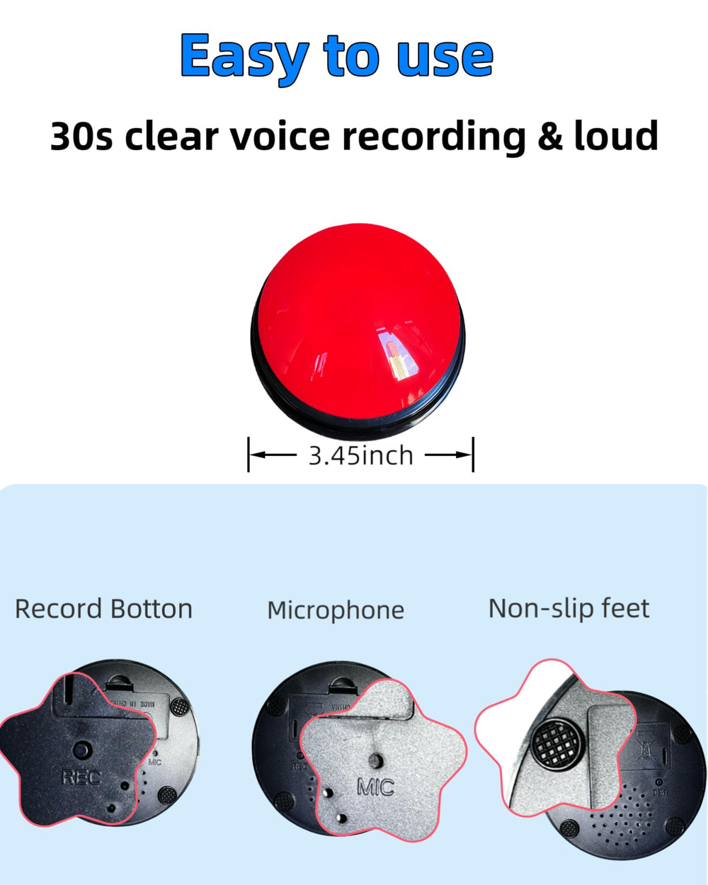 ZUMEHU dog-buttons anti-slip mat-training-area keeps buttons organized during sessions.