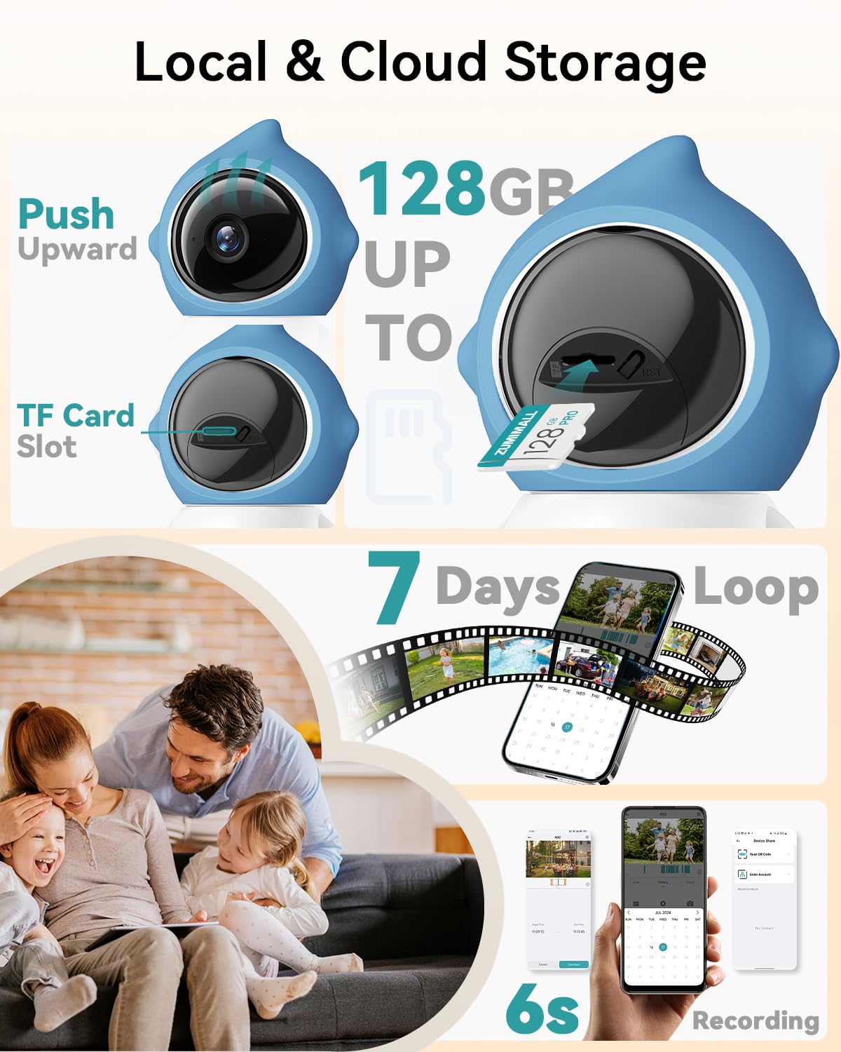 ZUMIMALL pet camera indoor Alexa compatibility for smart home