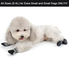 Zunea dog boots showing adjustable reflective strap for night safety and visibility