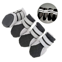 Zunea dog boots with breathable mesh upper keep paws cool during summer walks