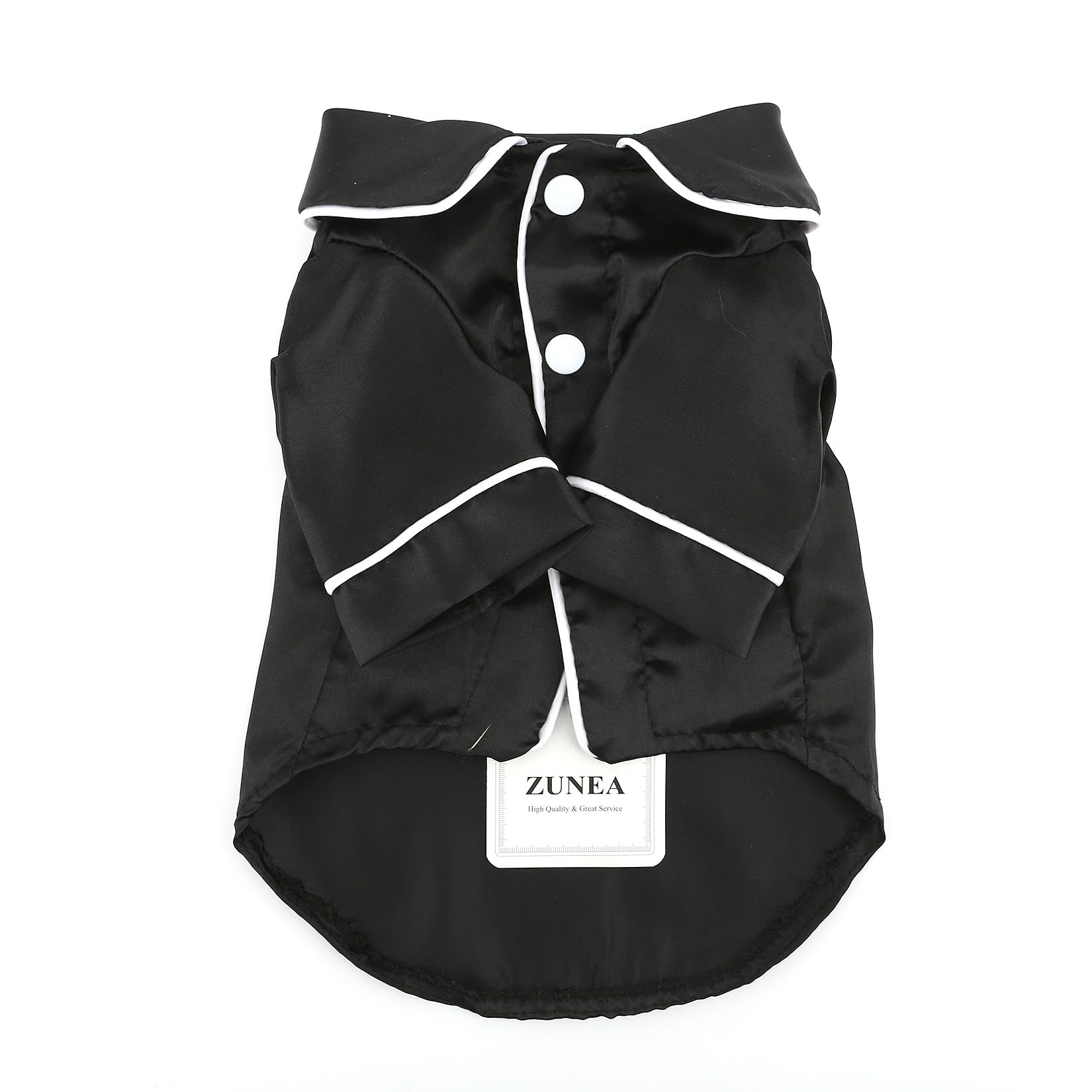 Zunea black dog pajamas offer sleek home wear.