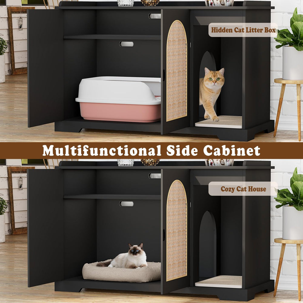 ZUNLANTK litter box enclosure exterior dimensions and form factor overview