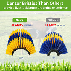 Zunzingy XL brush installed on fence for easy access by animals
