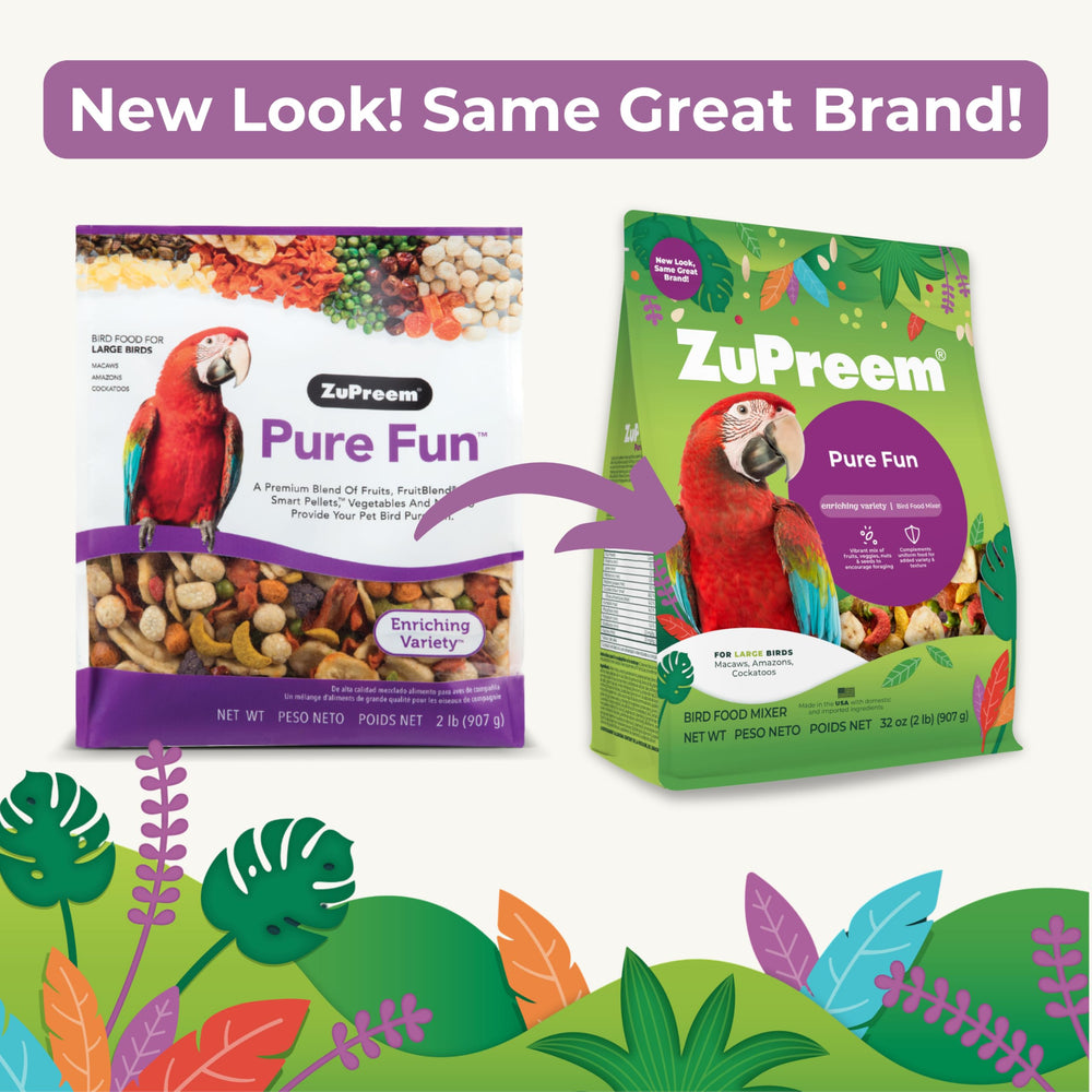 ZuPreem Pure Fun fruit-pellets close-up for Amazon parrots and friends