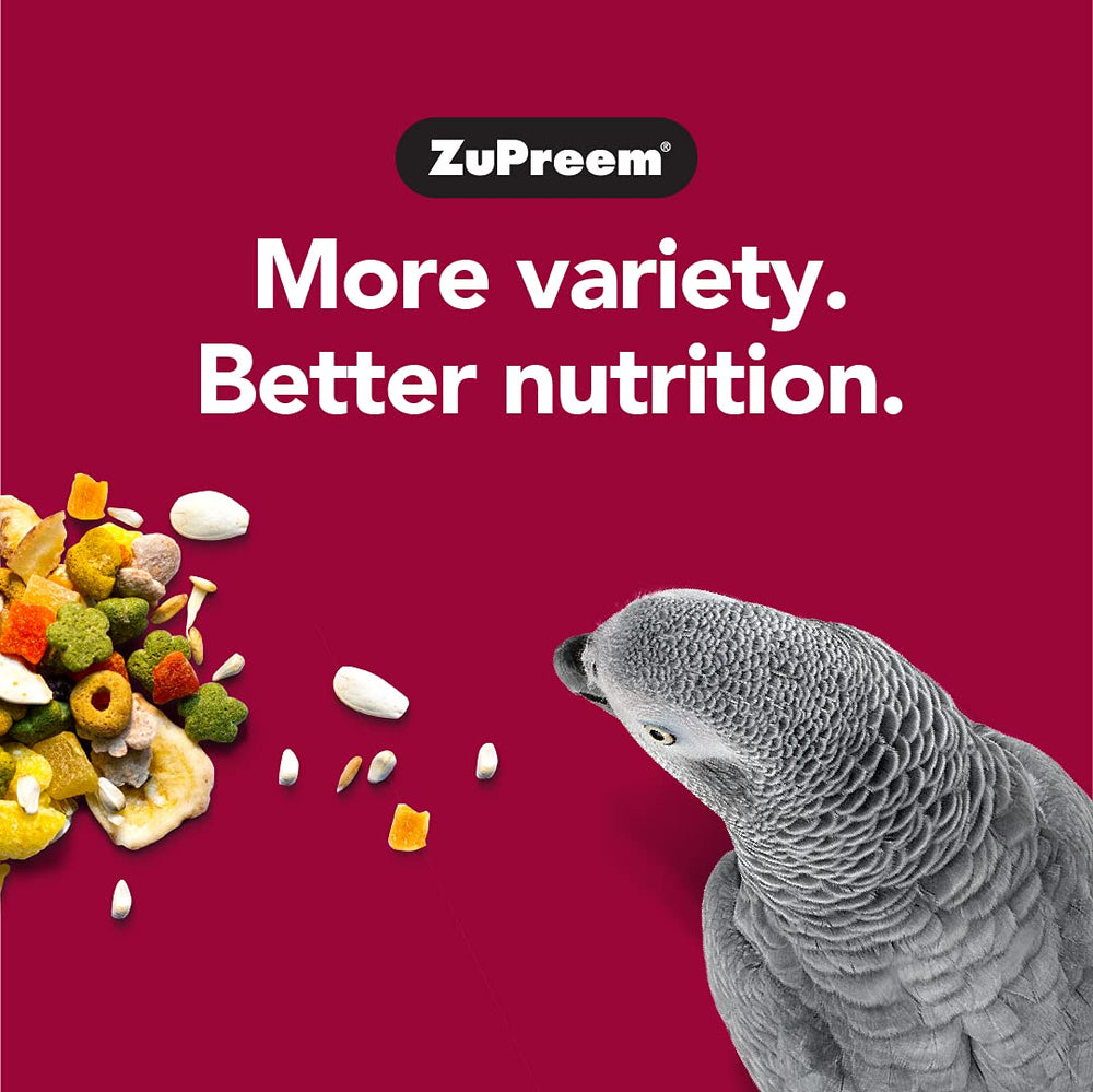 ZuPreem Sensible Seed 2lb pack showing varied seed mix for enrichment.