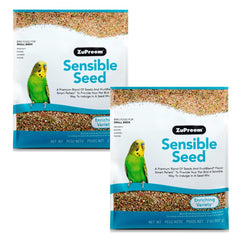 ZuPreem Sensible Seed Bird Food pack of 2 for small birds supports balanced feeding and variety.