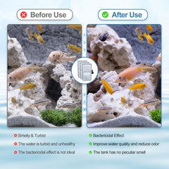 Zuqqony activated-carbon-zeolite-media-4 helps absorb impurities for healthier tanks.