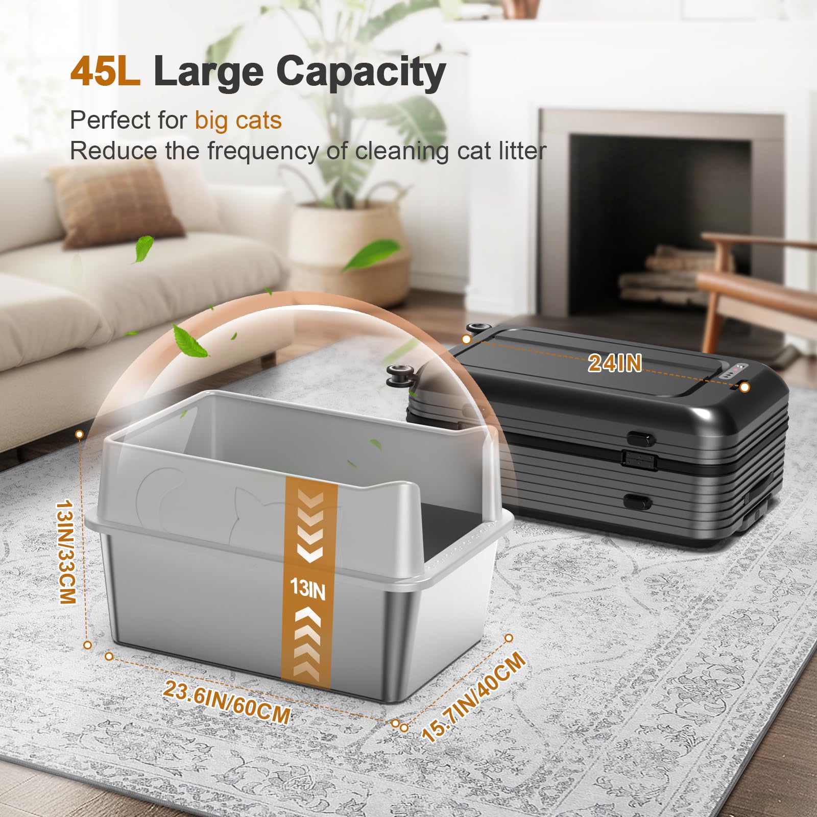 Zuqqony-anti-leakage-stainless-steel-cat-litter-box conveys secure, spill-preventing design.