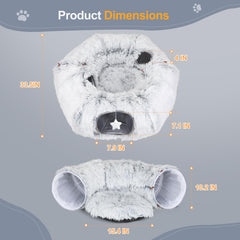 Zuqqony cat-tunnel-decor-diy-christmas adds festive decor and feline exploration.