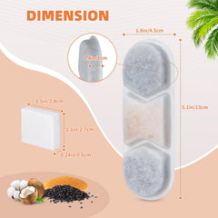 Zuqqony DYSJ01 5-stage filtration system showing layers for clear hydration.