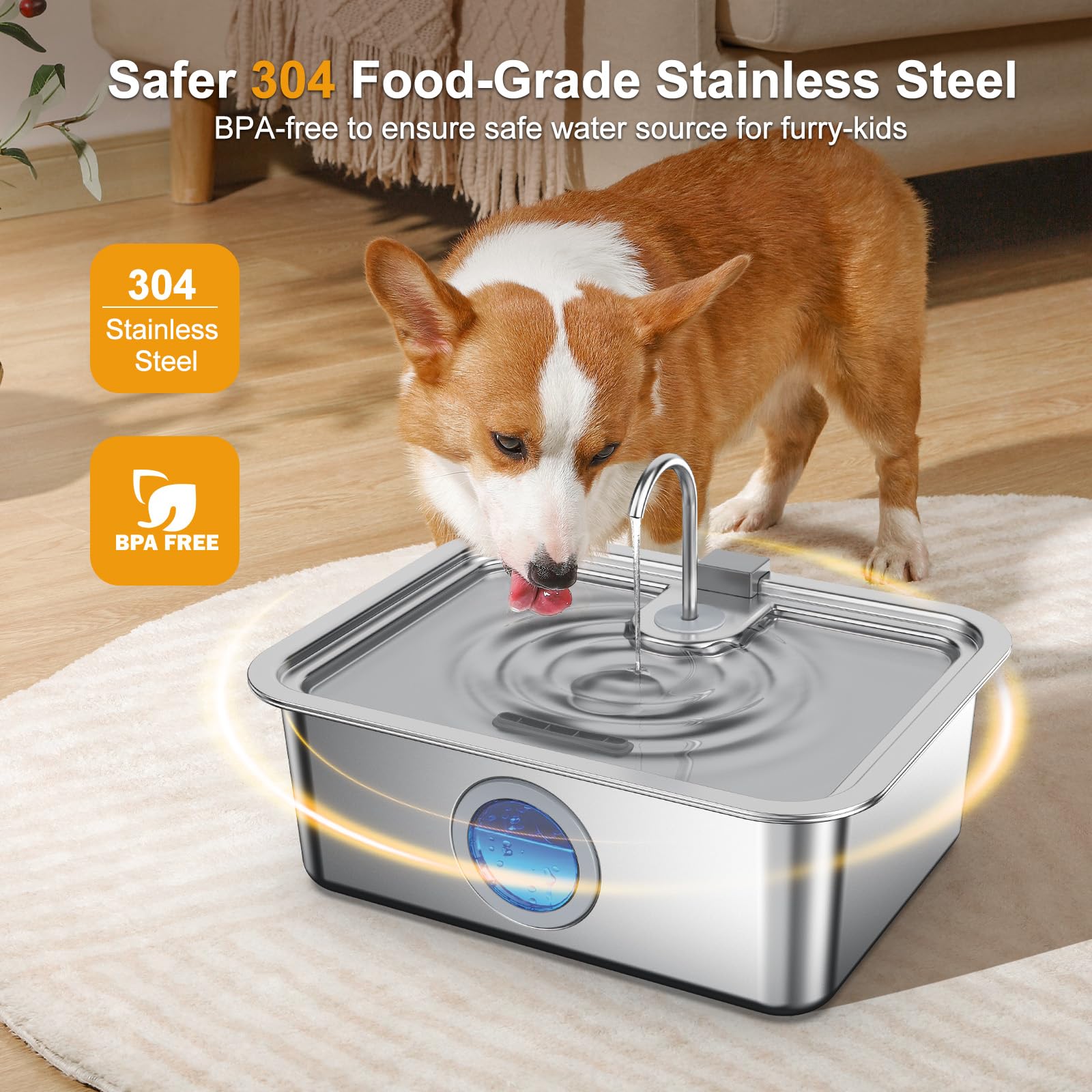 Zuqqony DYSJ03 stainless steel body is durable and dishwasher-safe.