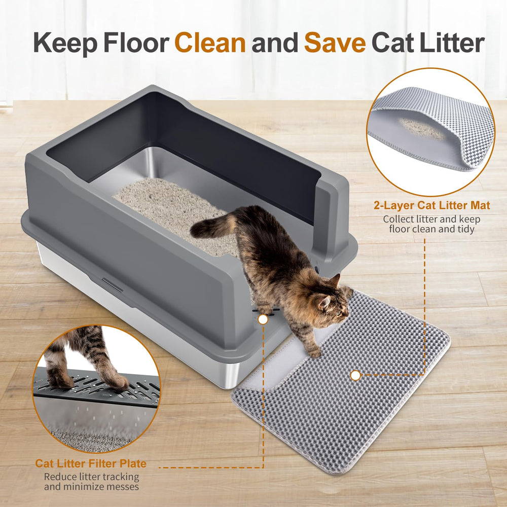 Zuqqony stainless steel construction resists rust and simplifies maintenance.