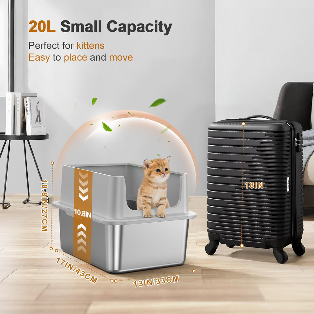 Zuqqony spacious 20L capacity supports kittens and small cats in comfort.