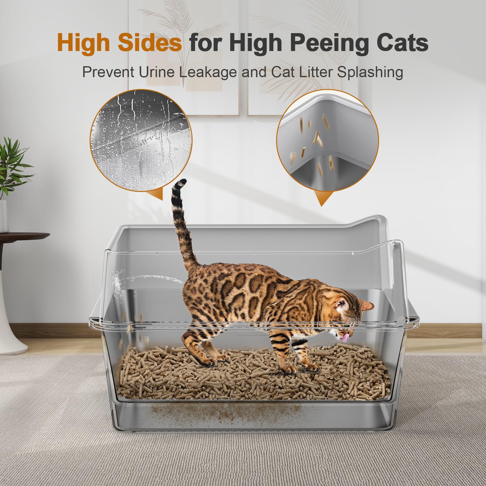 Zuqqony pine-pellet-cat-litter-use demonstrates easy cleaning and odor-friendly disposal.