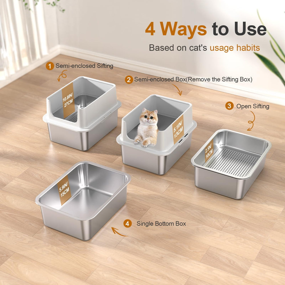 Zuqqony semi-enclosed lid design shown to help minimize odors between cleanings.