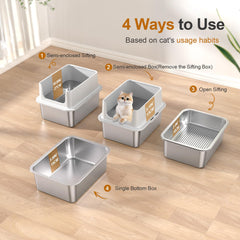 Zuqqony semi-enclosed lid design shown to help minimize odors between cleanings.