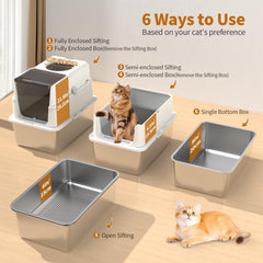 Zuqqony dual-channel design close-up highlights customizable entry for different cat habits.