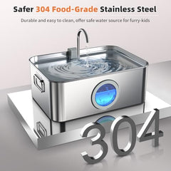 Zuqqony water level window with LED indicator shows when to refill.