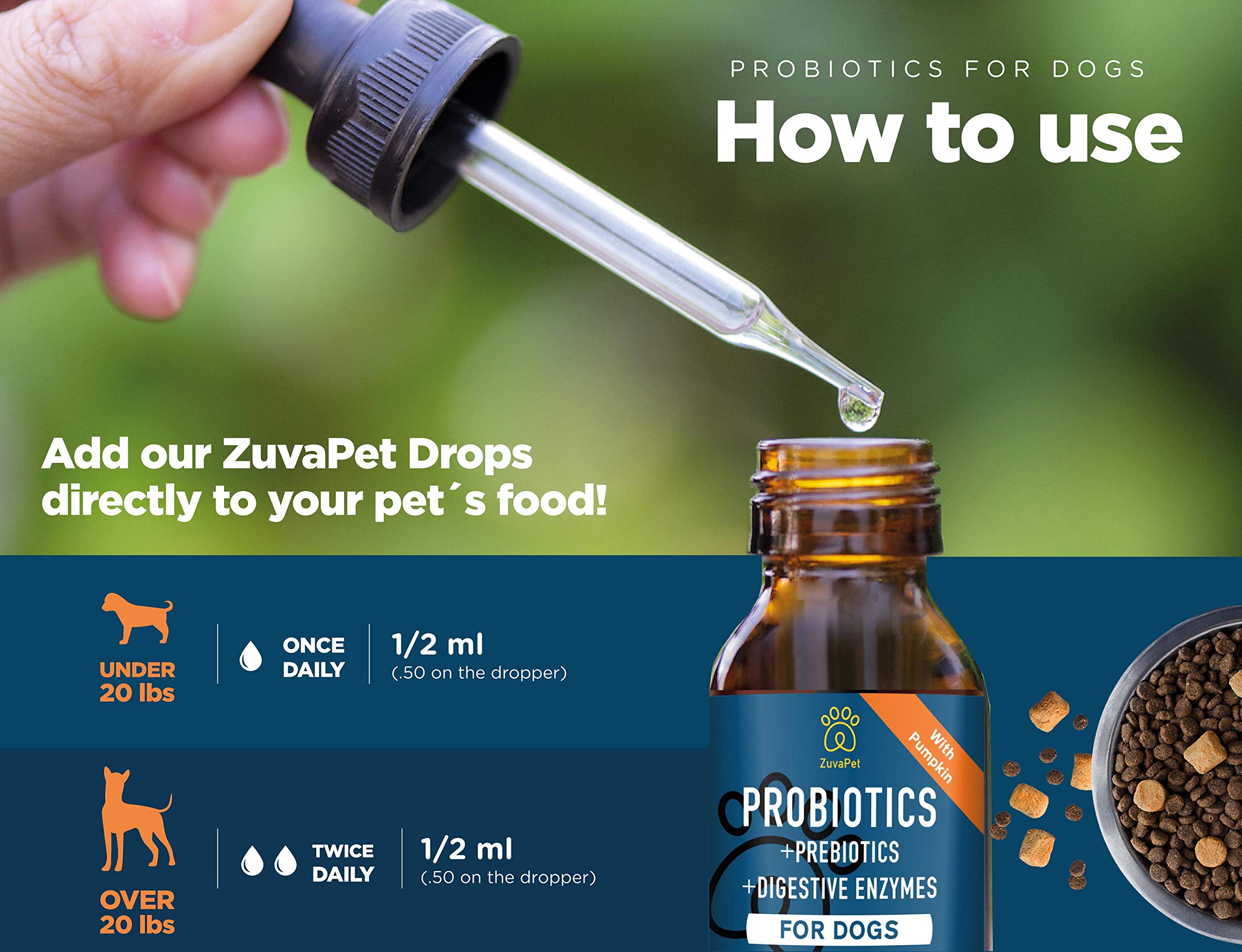ZuvaPet Probiotics box shown in a kitchen setup for easy adoption.