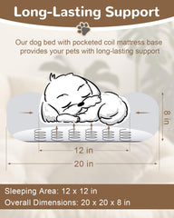 Zuvmi anti-slip bottom keeps the bed in place on slick floors.