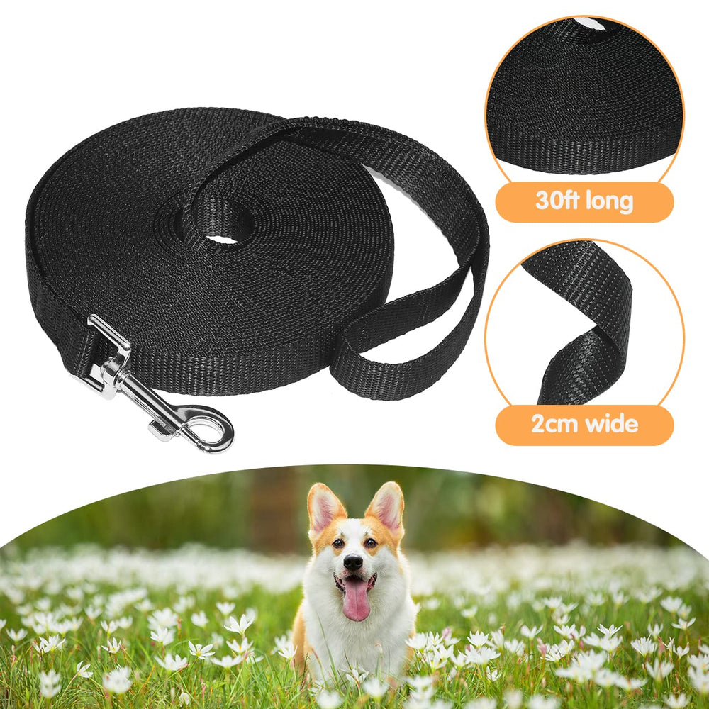 ZUZUAN 30ft obedience leash stitching closeup demonstrates reinforced joint for long-lasting recalls