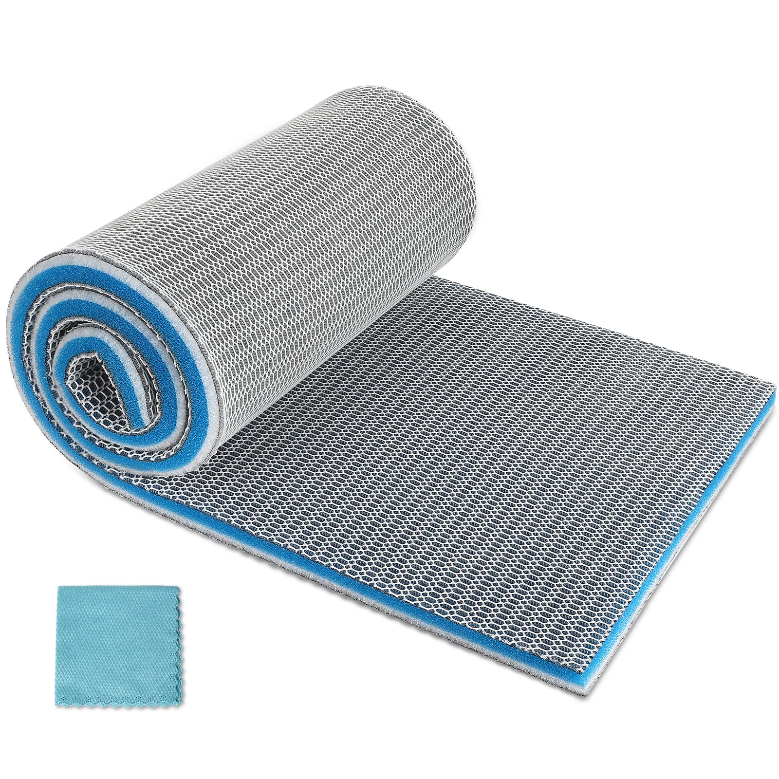 ZVAWDR aquarium filter pad eight-layer cross-section showcases enhanced filtration.