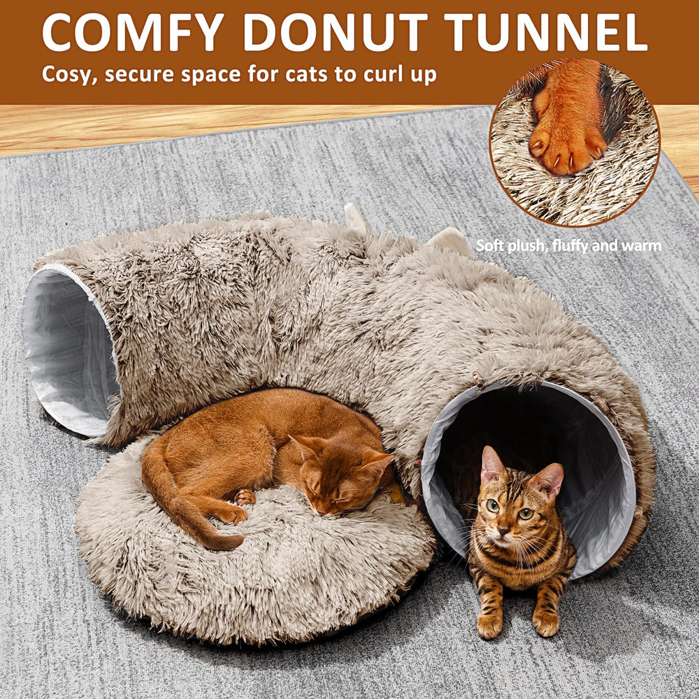ZVBEK cat tunnel dimensions 36x36x11-5 show spacious tunnel