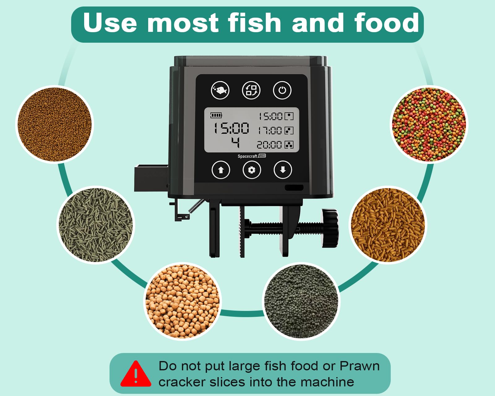 ZWJBSGY compact feeder design preserves aquarium aesthetics while delivering capacity.
