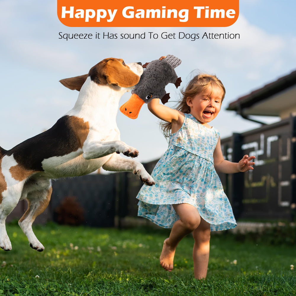 ZYBDP Platypus Toy in tug-of-war setup for bonding