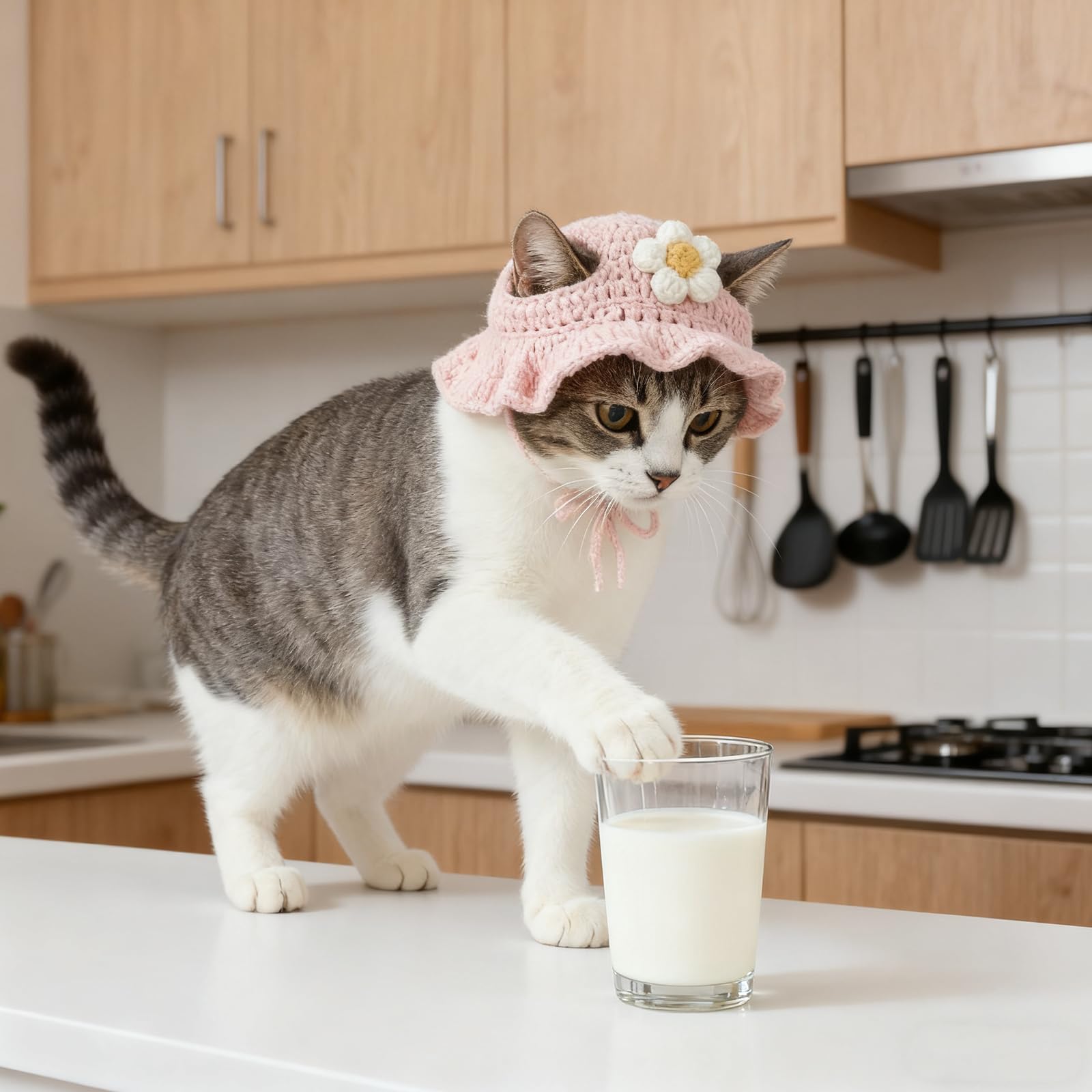 Zyghjort pink cat hat gift-ready packaging for pet lovers