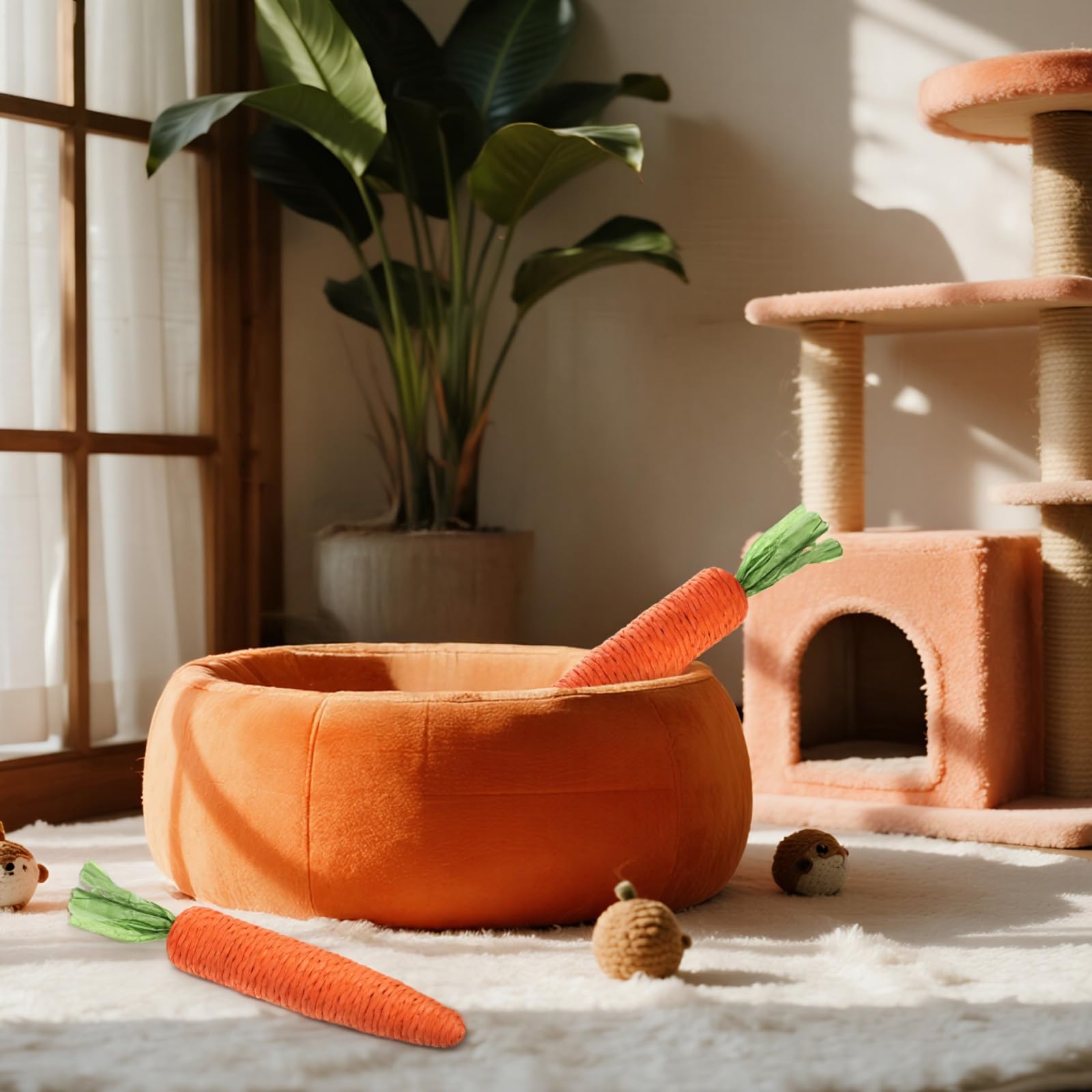 Zyghjort sturdy sisal and paper construction withstands chewing and scratching.